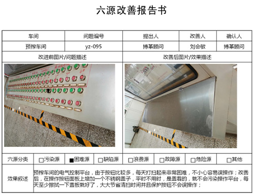 六源改善報告書